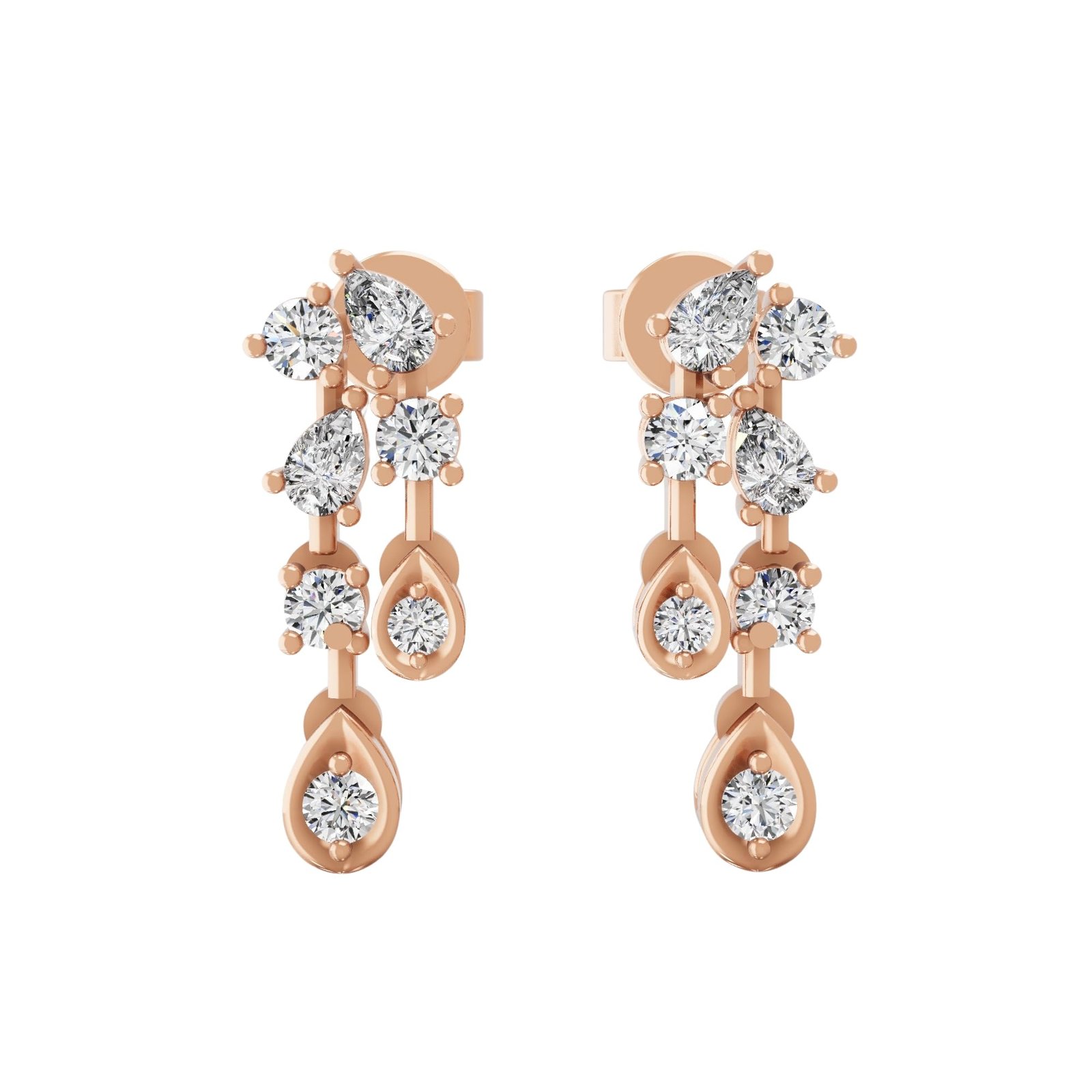 Diamond Drop Earrings