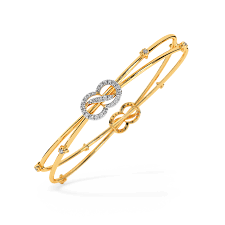 Twisted Diamond Bangle
