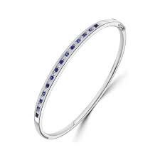 Sapphire Diamond Bangle